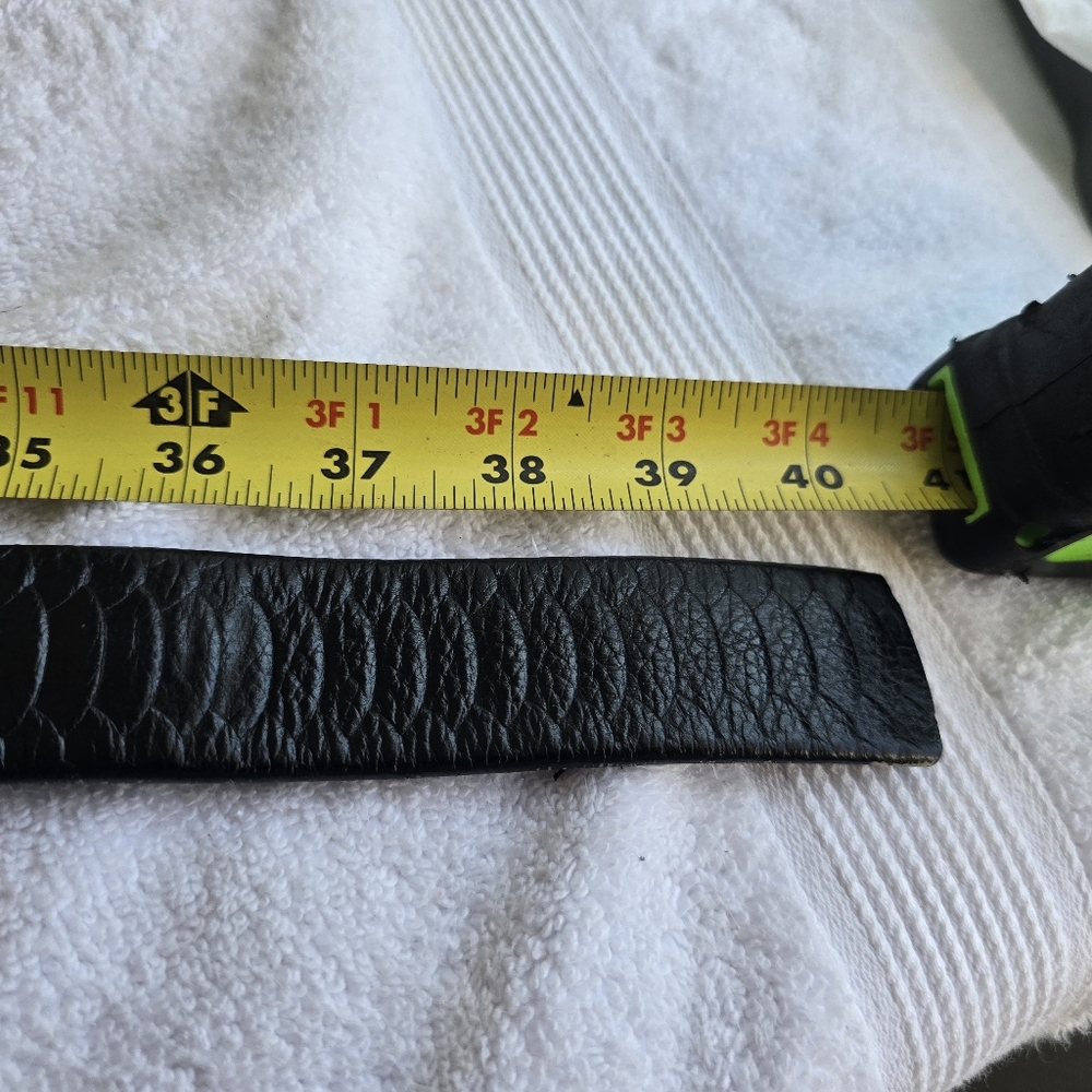 Burberry Black Belt with Silver and Gold Plaid Buckle - Picture 14 of 15